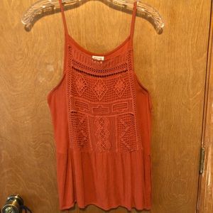 Burnt orange tank top